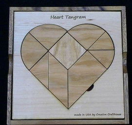 Heart Tangram Puzzle